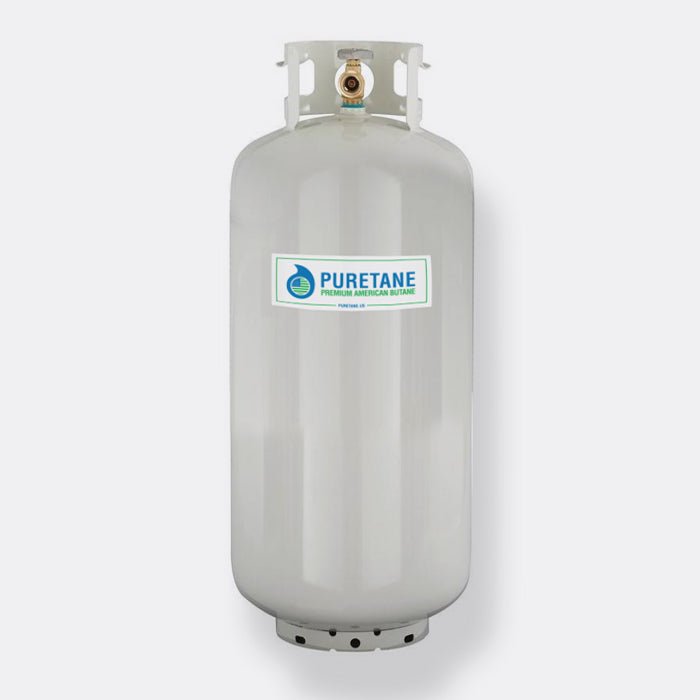 Puretane 120 lb n-butane cylinder with CGA-555 liquid valve